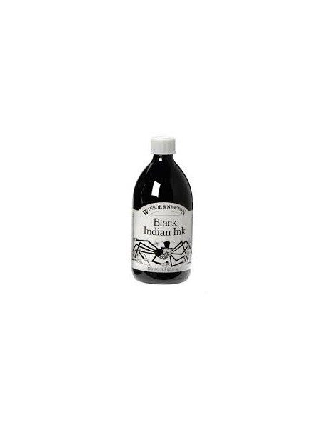 BLACK INDIAN INK CHINA NERA 250 ML WINSOR & NEWTON - Longhini vernici e-shop