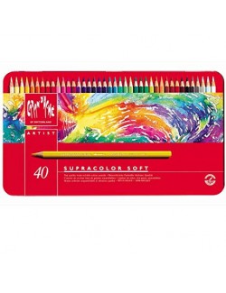 CARAN D'ACHE SUPRACOLOR SOFT MATITE COLORATE ACQUEREL. 40 PZ