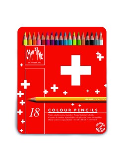 CARAN D'ACHE SWISSCOLOR 18 MATITE COLORATE ACQUERELLABILI