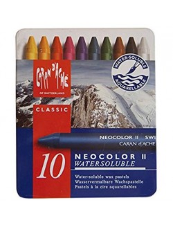 CARAN D'ACHE NEOCOLOR II 10 PASTELLI ACQUERELLABILI